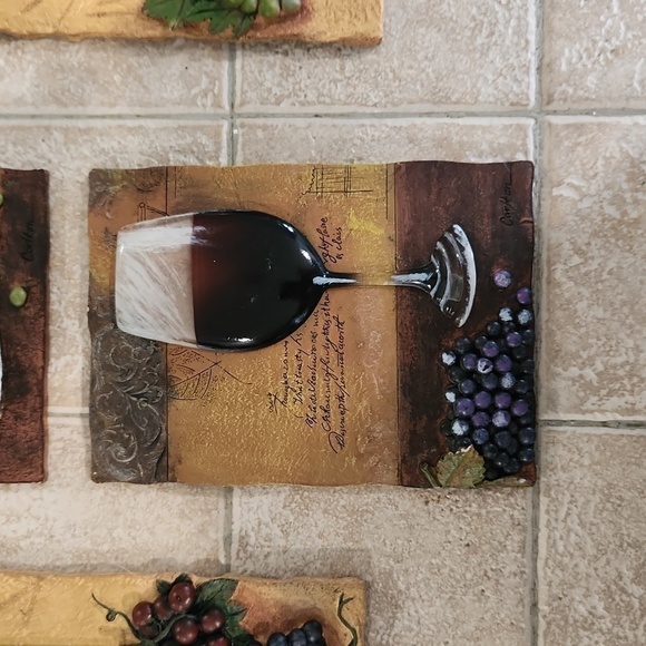 3d Wine Wall Art set of 4 - Picture 4 of 9